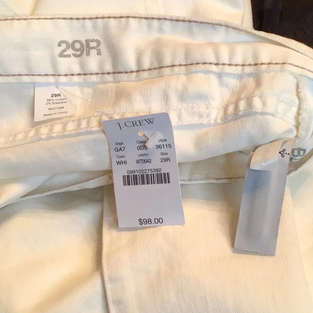 NWT J. CREW BOOTCUT JEANS SIZE 29R